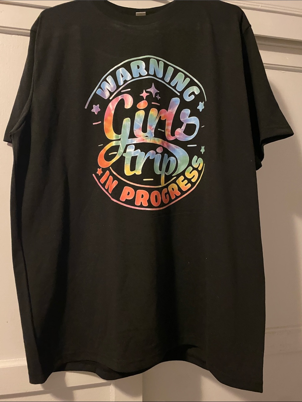 “Girls Trip’ Colorful Graphic Women’s Black Tee
